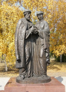 Памятник свв. Петру и Февронии в Иркутске